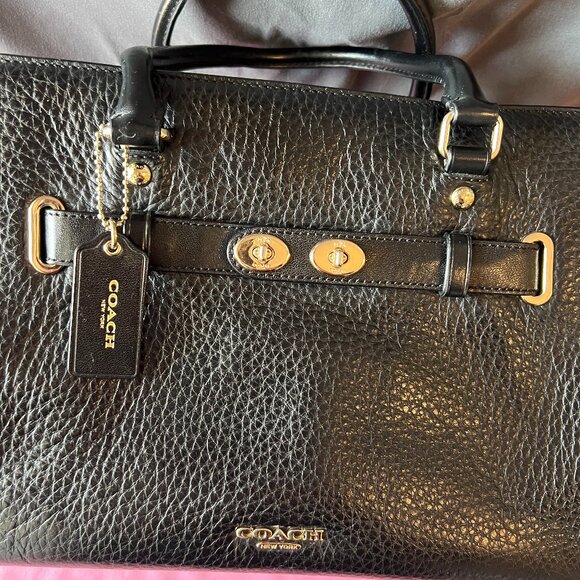 Coach Blake 25 & Blake Mini Carry Alls - Matching Mommy & Me Black Satchels - Picture 11 of 16